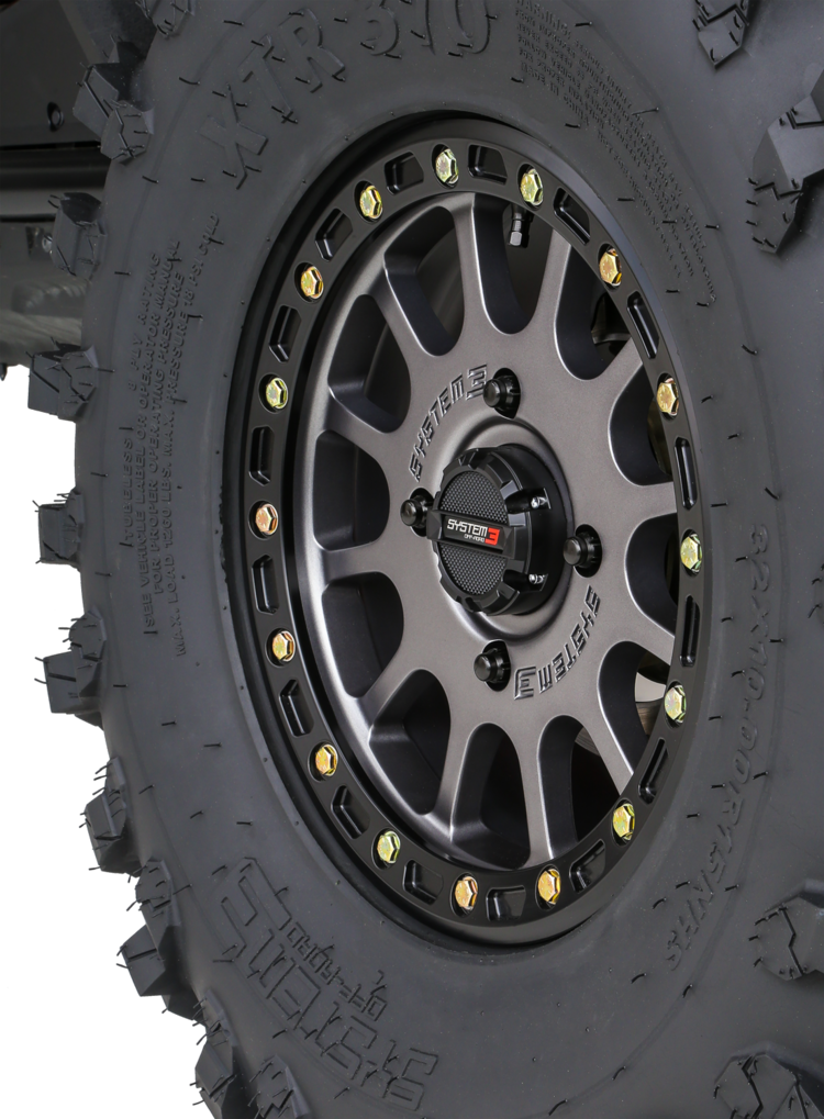 SB-5 Matte Gunmetal Beadlock UTV Wheel -  System 3 Off-Road - Revolution Off-Road