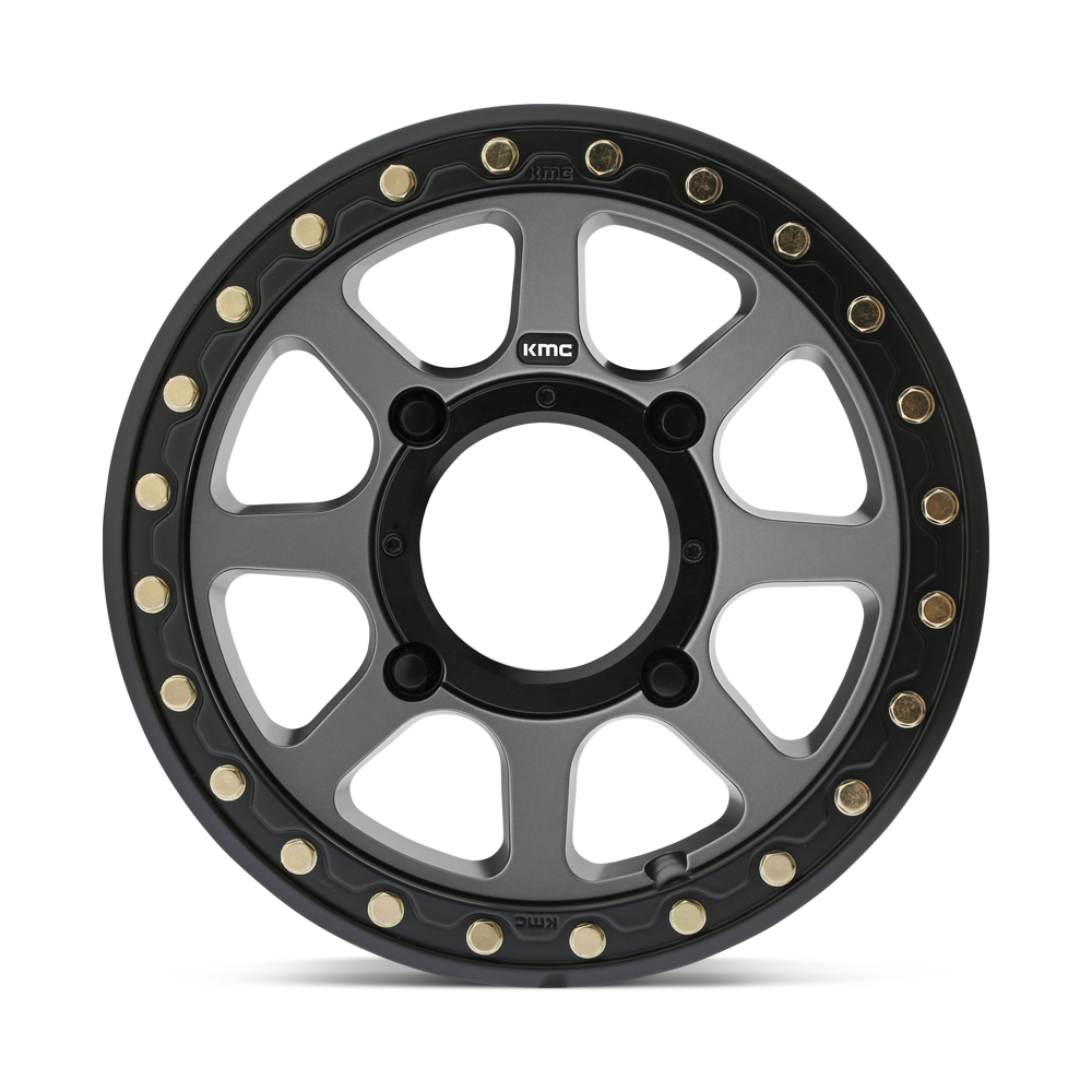 KMC KS234 Addict 2 Beadlock UTV Wheel-Satin Gray - Revolution Off-Road