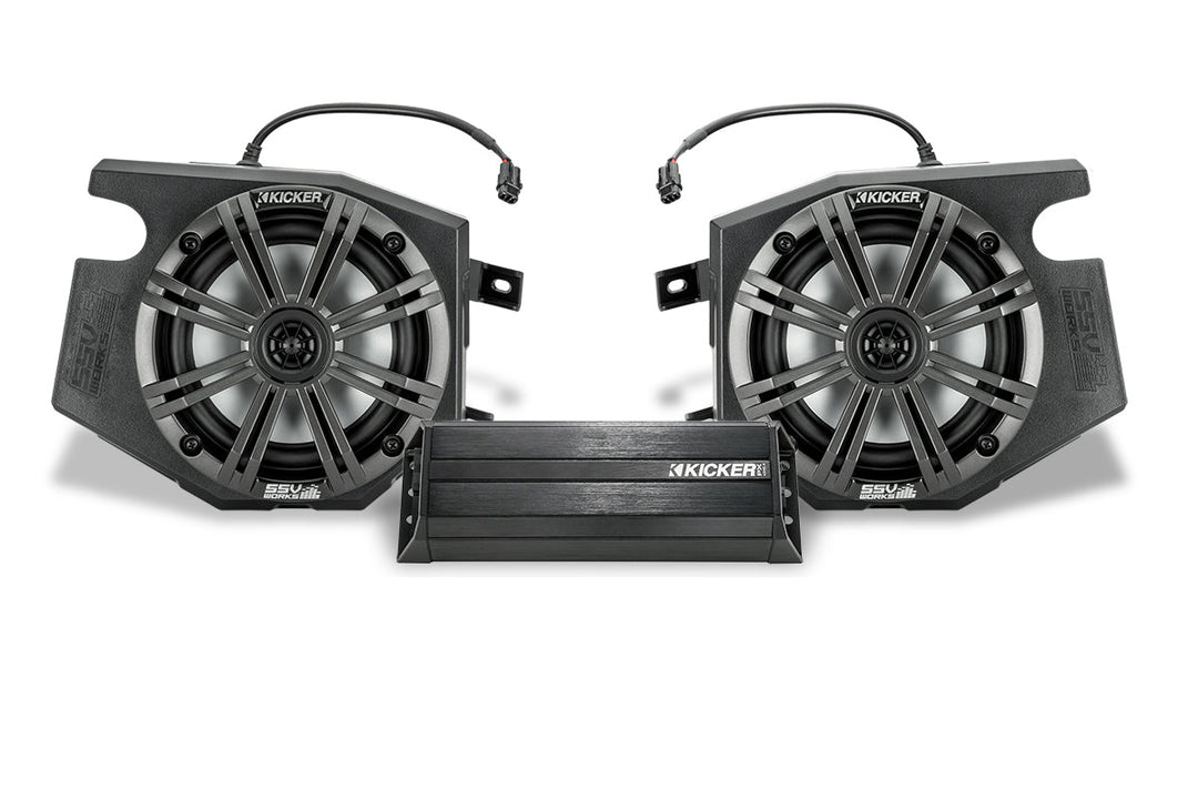 2019-2022 RZR Kicker 2-Speaker Plug-&-Play System for Ride Command