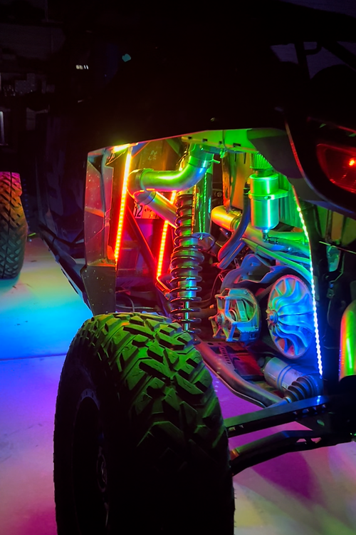 MB Whips Stage 2 LED Under Glow Kit | Polaris RZR