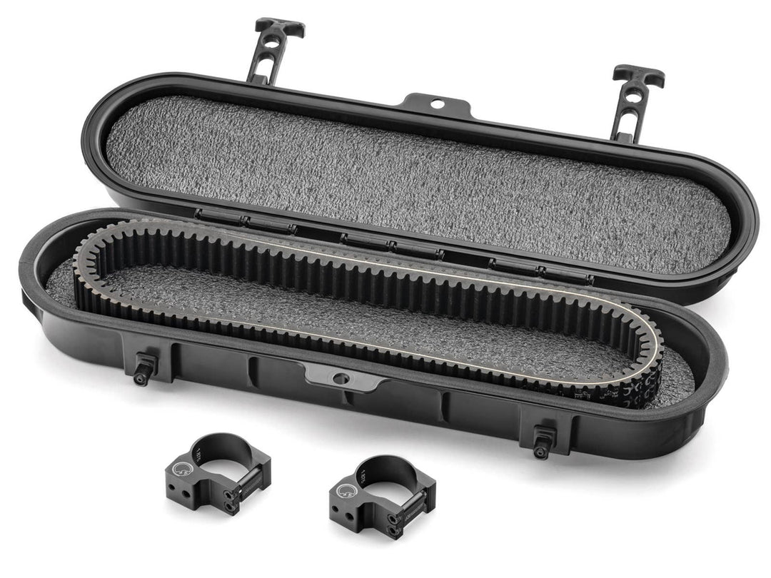 SUPERATV belt carrying case with clamps on white background 