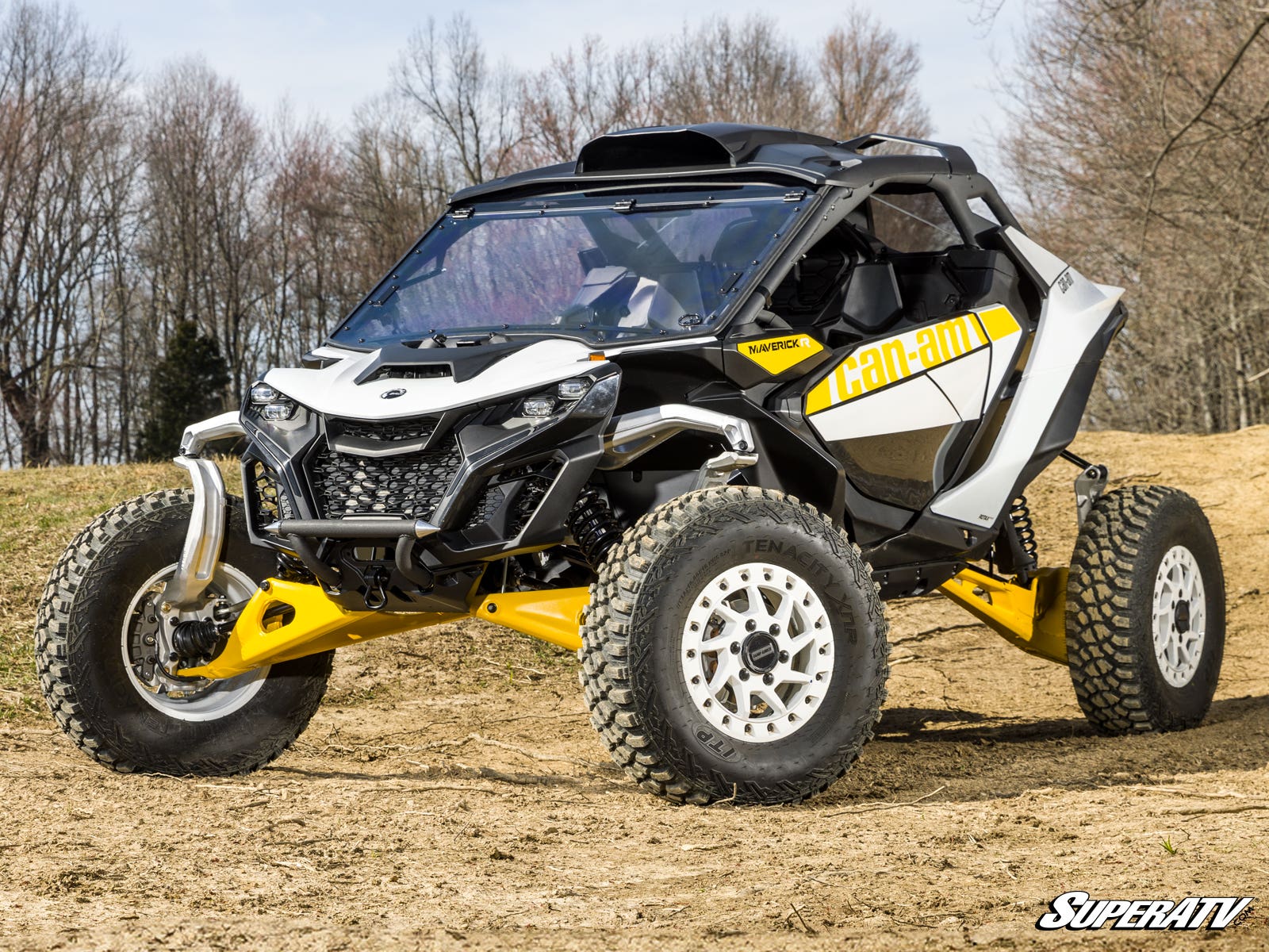 Can-Am Maverick R Scratch-Resistant Flip Windshield | Ultimate Versatility and Durability