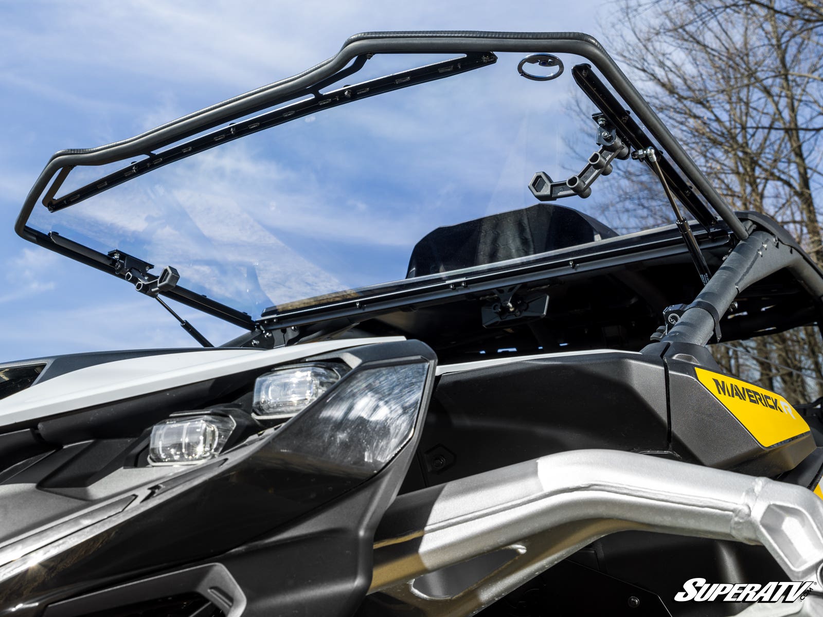 Can-Am Maverick R Scratch-Resistant Flip Windshield | Ultimate Versatility and Durability