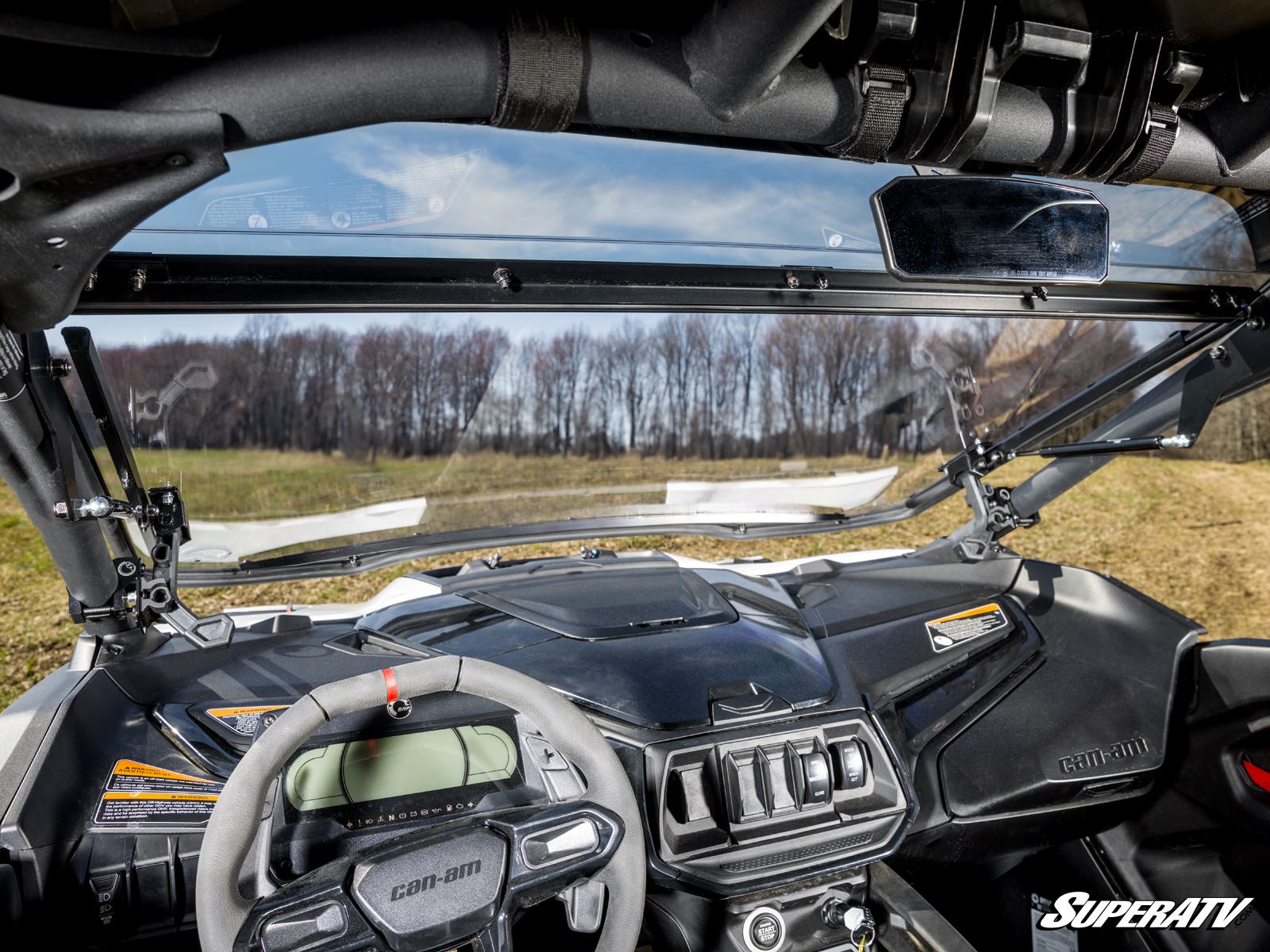 Can-Am Maverick R Scratch-Resistant Flip Windshield | Ultimate Versatility and Durability