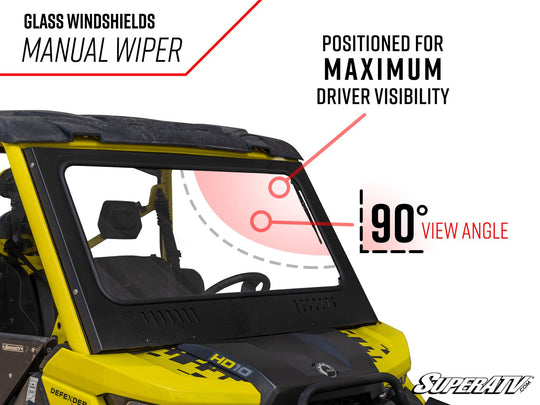 Can-Am Defender Glass Windshield