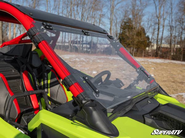 SuperATV Scratch Resistant Flip Up Windshield Polaris Turbo R