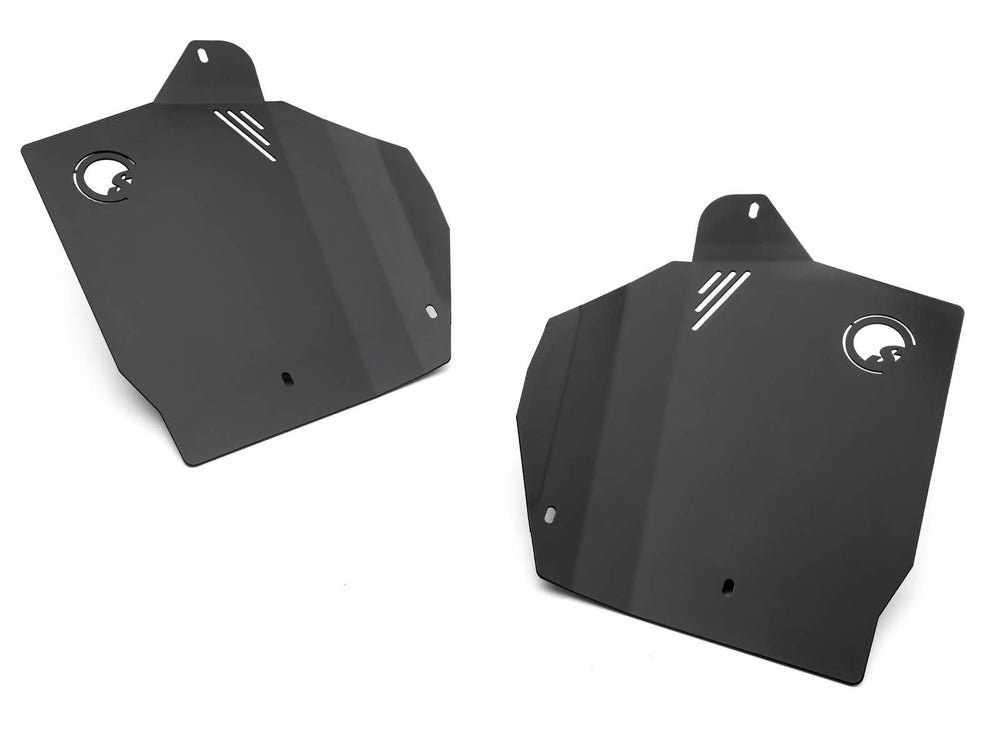 superatv inner fender guards on white background for polaris xpedition 