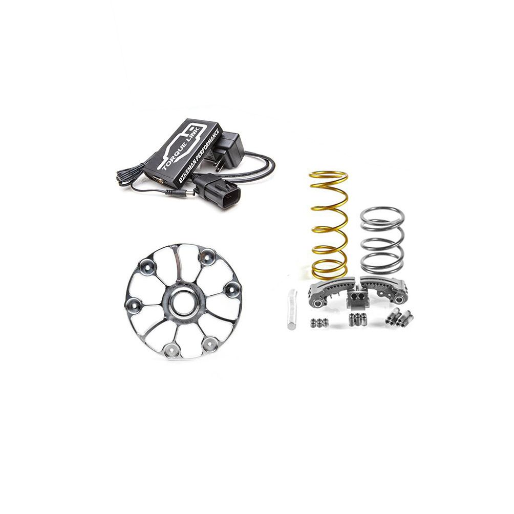 bikeman performance stage 1 performer kit with torque link, clutch kit and clutch cover on white background 