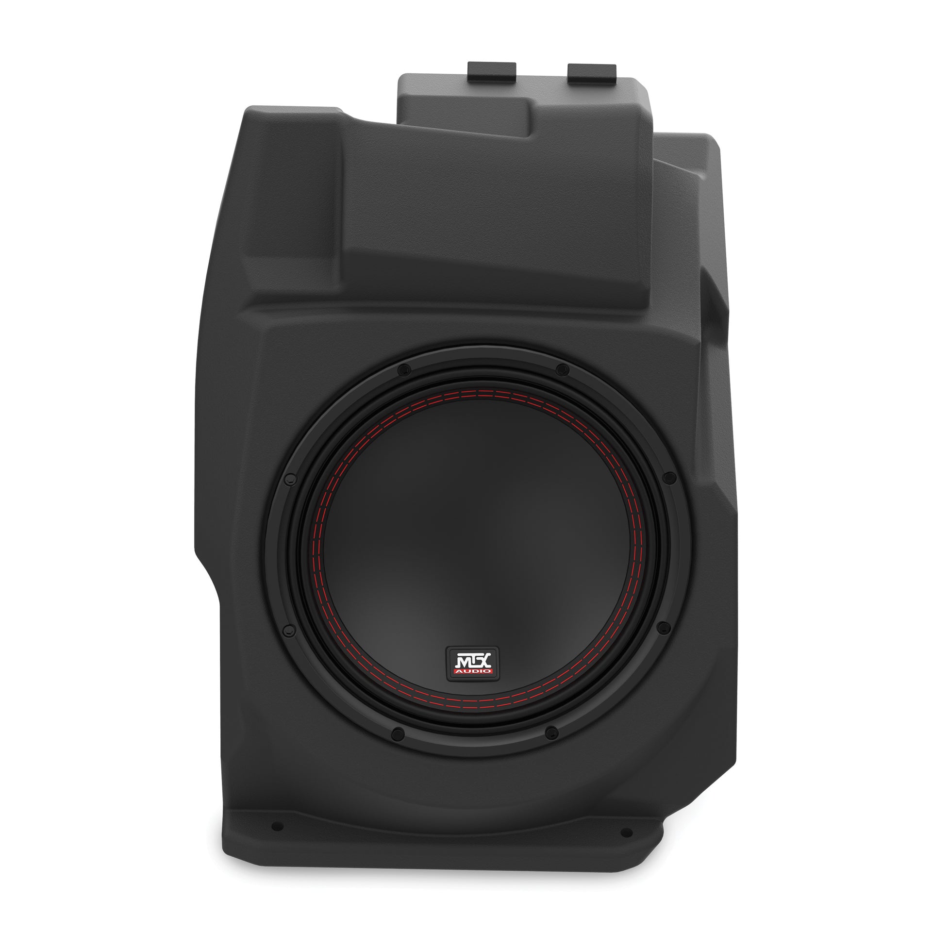 mtx subwoofer box with sub for pro xp on white background