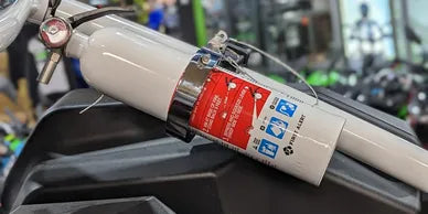 Billet Fire Extinguisher Mount With Extinguisher 1.5"-2" | Dirtbag Brands