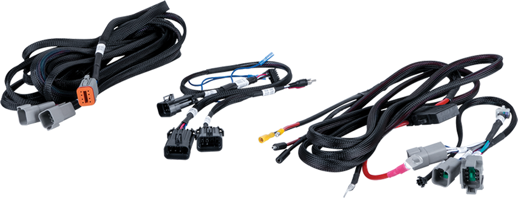 mtx plug and play wiring harness for subwoofer upgrade in pro xp pro r and turbo r on white background