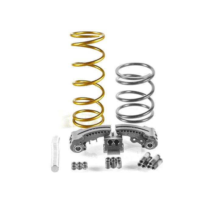 bikeman performance clutch kit with three fingers, weights, gold spring and silver spring 