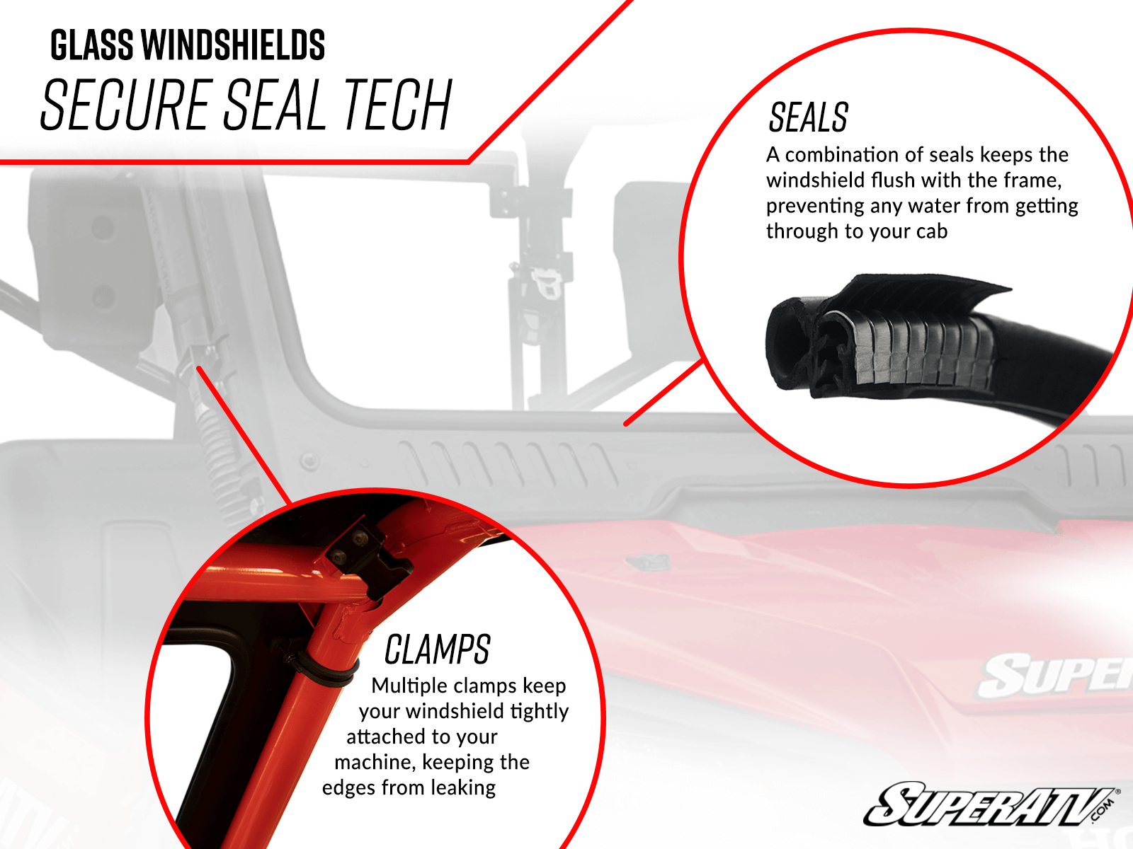 Polaris RZR PRO XP Glass Windshield | Scratch Resistant, DOT Approved