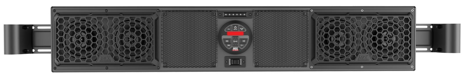 mtx overhead sound system on white background