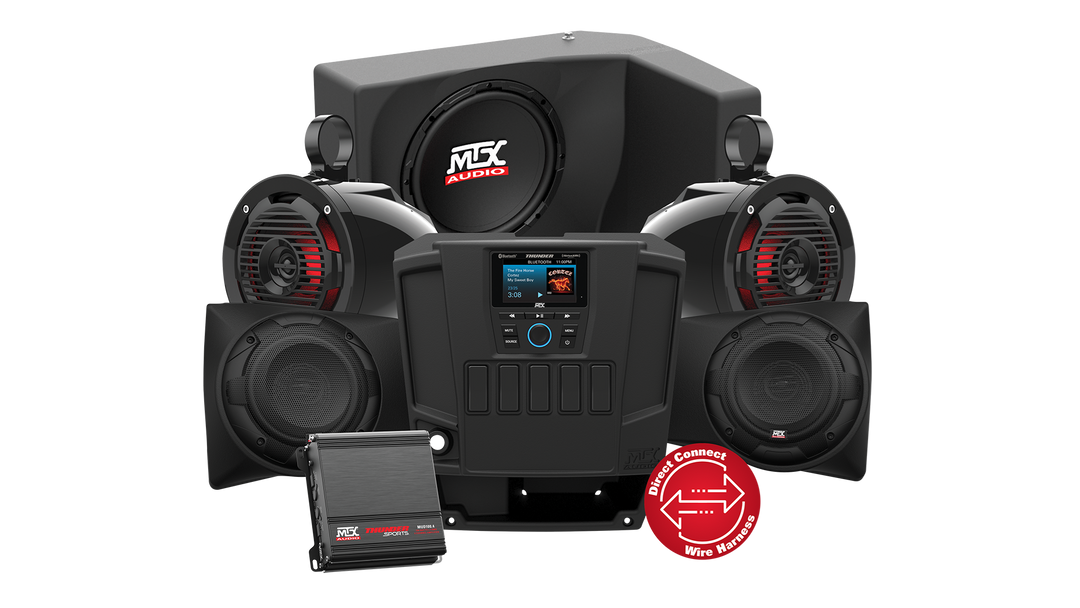 Mtx Four Speaker, Dual Amplifier, And Single Subwoofer | Polaris Ranger - Revolution Off-Road