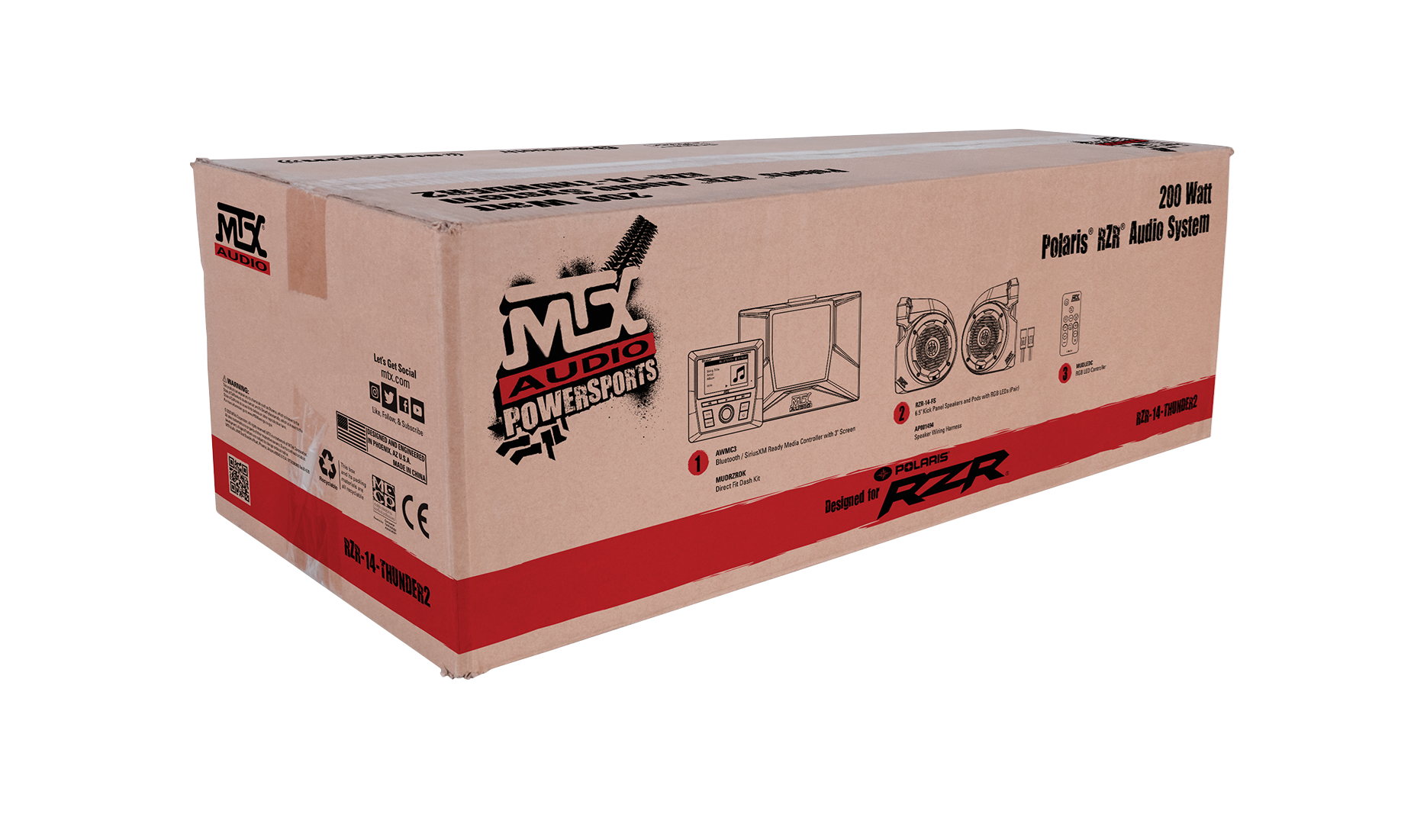 MTX 2 Speaker Audio System | 2014+ RZR - Revolution Off-Road