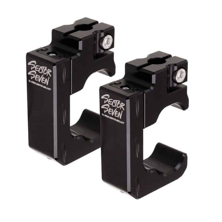 Sector seven universal clamp pair on white background 