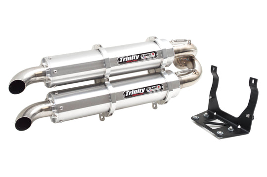 Trinity Racing Can-Am Maverick X3 Slip On Dual Exhaust - Revolution Off-Road