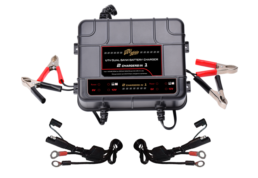 UTV Stereo Dual-Bank Battery Charger