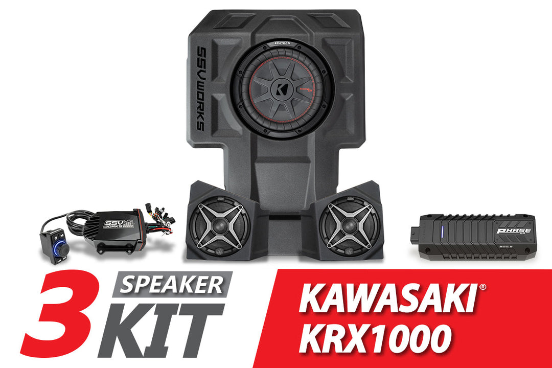 2020-2023 Kawasaki KRX 1000 3-Speaker SSV Works Audio-Kit