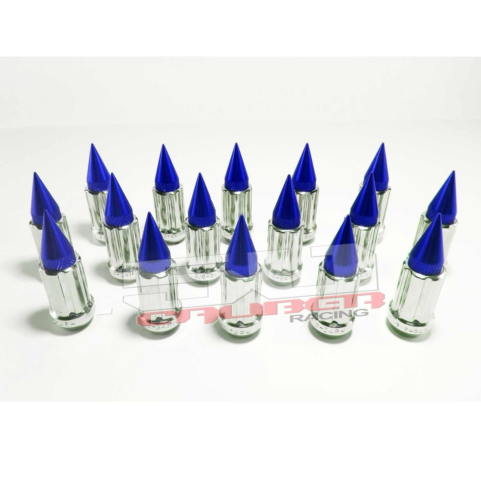 3/8x24 Chrome Spiked Lug Nuts - 16 Pack - Revolution Off-Road