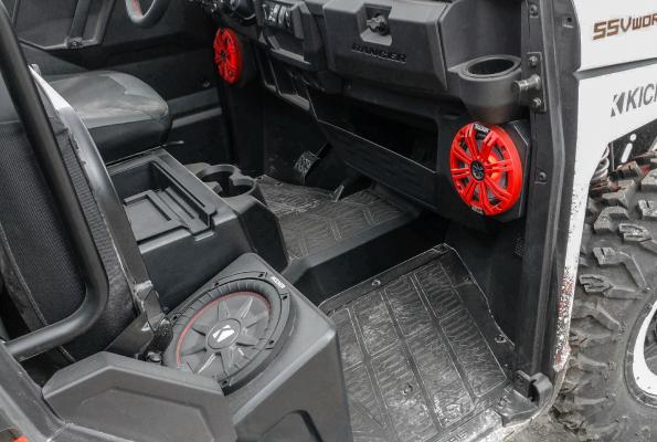 Polaris Ranger XP1000 2018 and up Weather Proof Amplified Underseat Subwoofer SSV Works - Revolution Off-Road