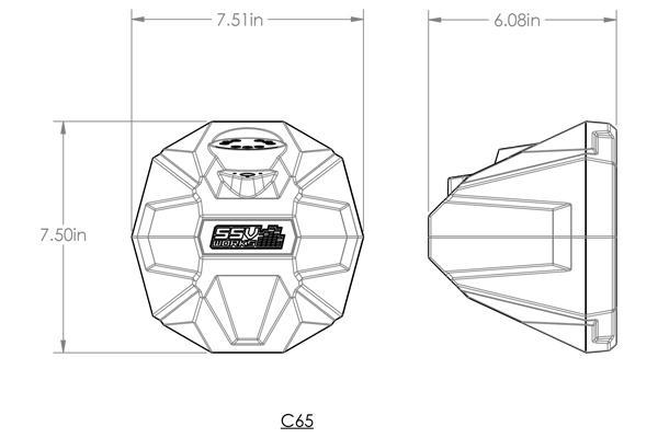 2021-2023 Polaris RZR Pro 6.5in Cage-Mount Plug-&-Play Speaker-Pods for Ride Command