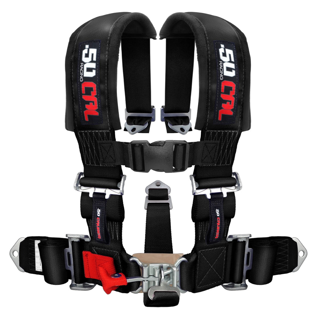 black 2 inch 5 point 50 caliber racing UTV seatbelt harness