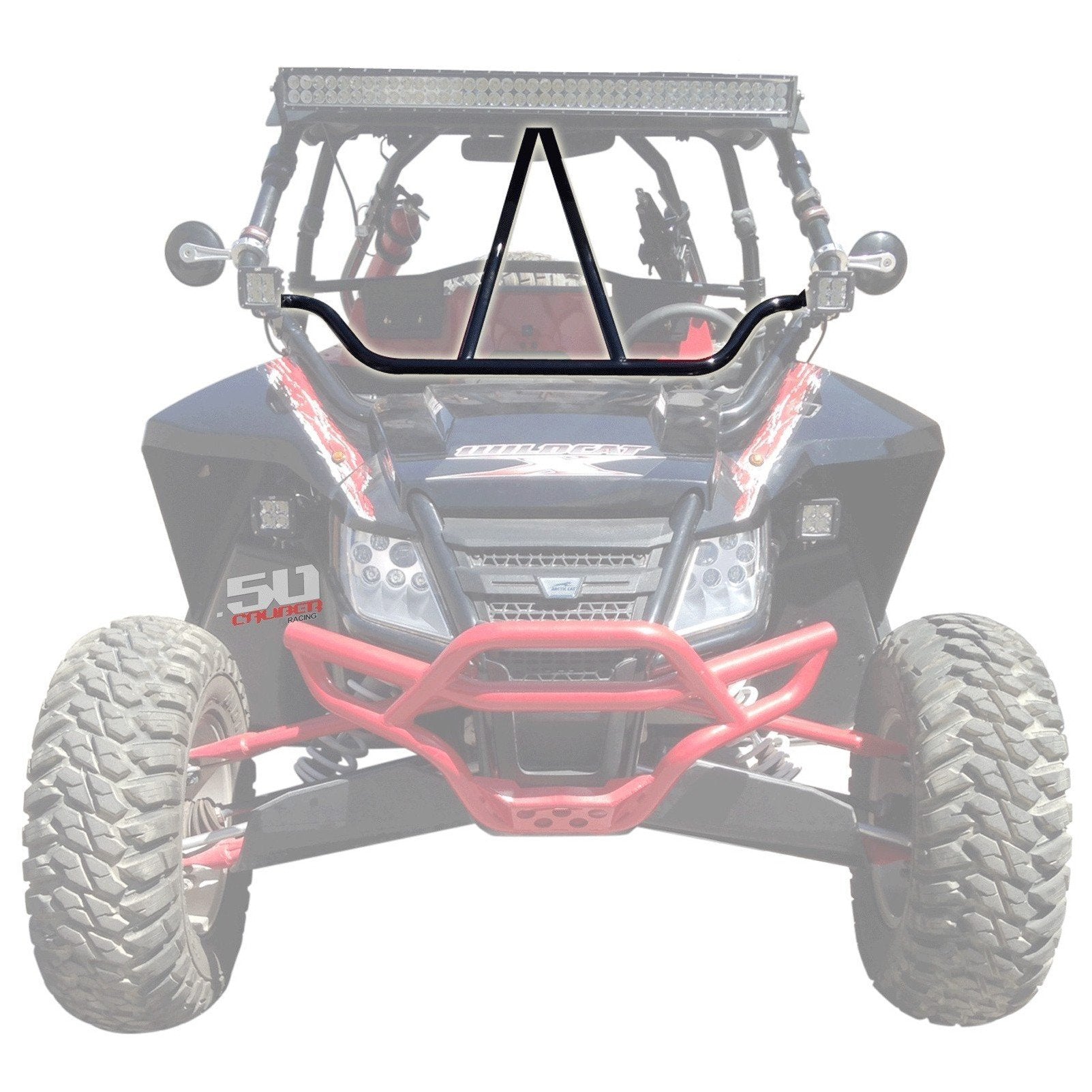 50 Caliber Racing Bolt On Intrusion V-bar for Arctic Cat Wildcat