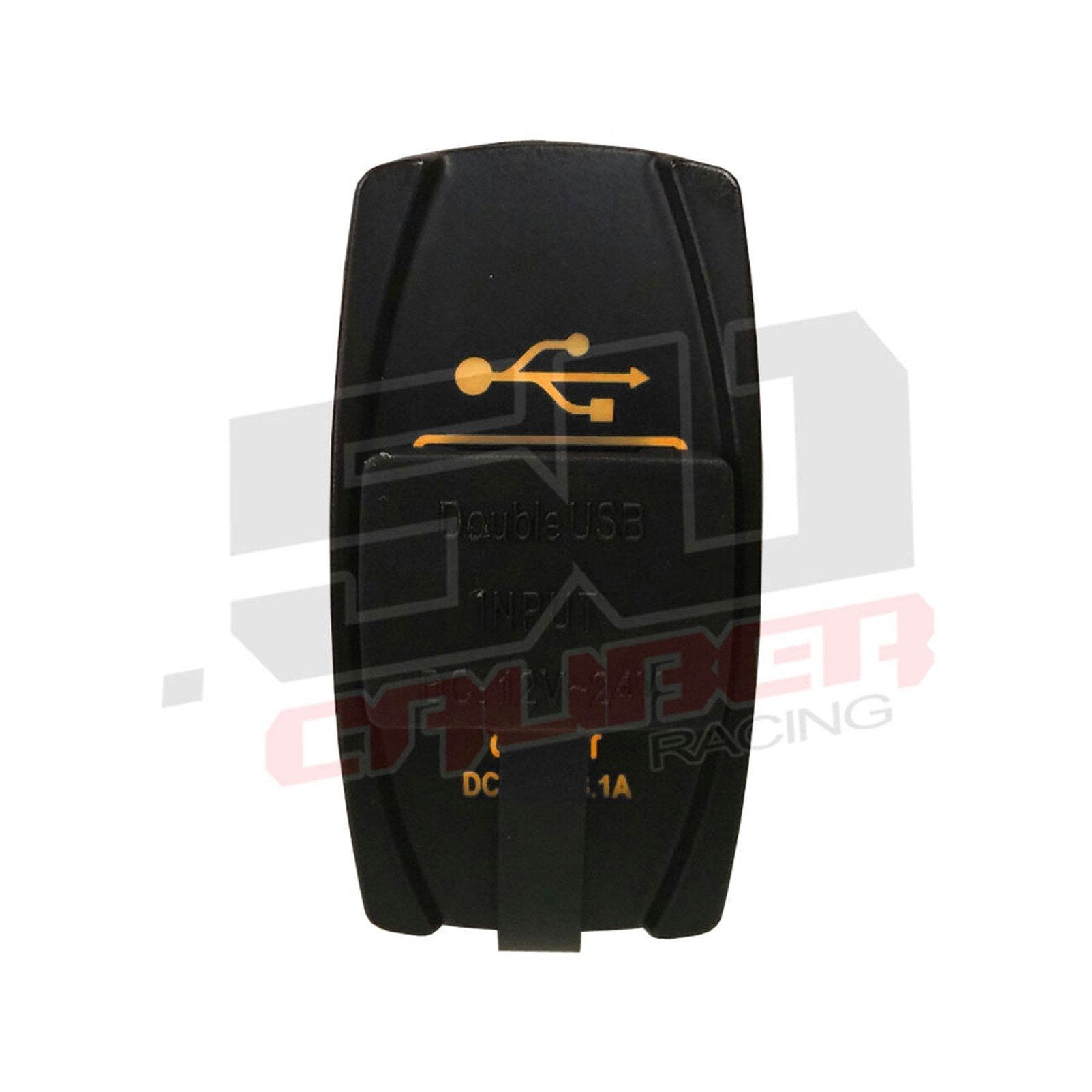 50 Caliber Racing Illuminated Dual USB Rocker Switch