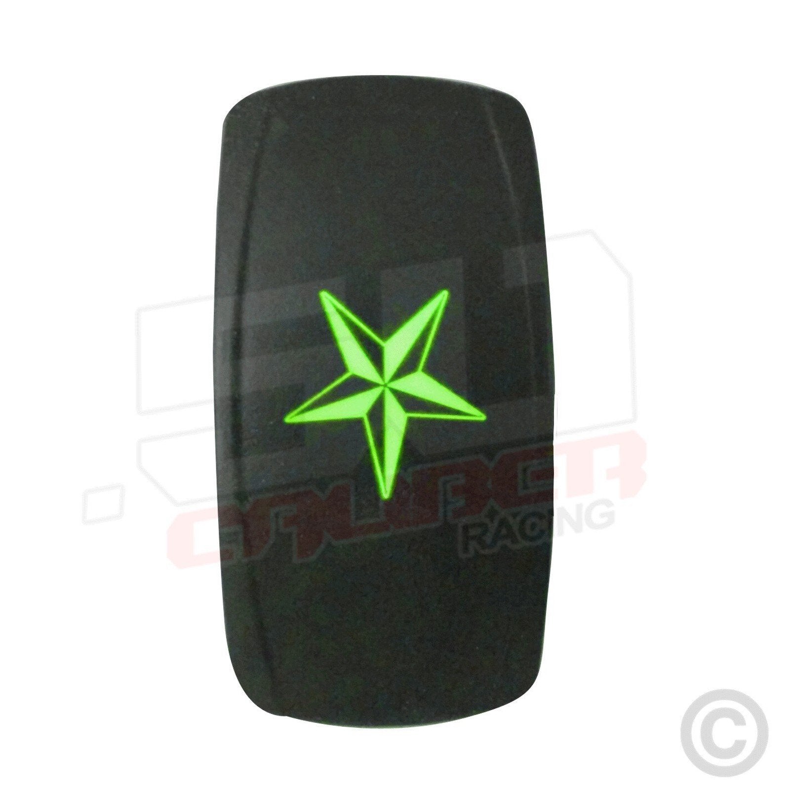 50 Caliber Racing Nautical Star On/Off LED Rocker Switch