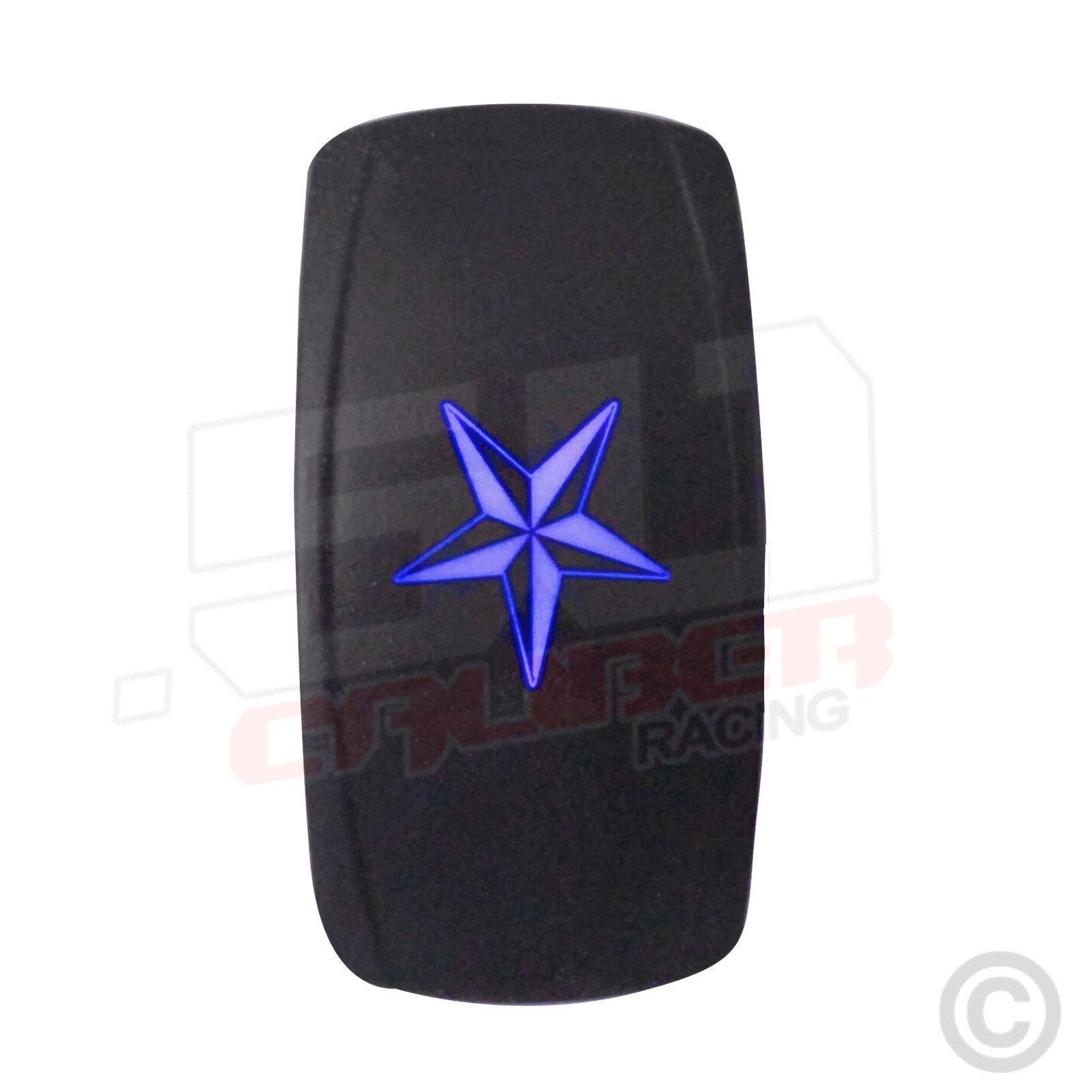 50 Caliber Racing Nautical Star On/Off LED Rocker Switch