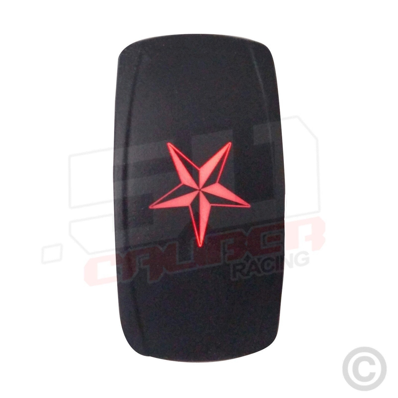 50 Caliber Racing Nautical Star On/Off LED Rocker Switch