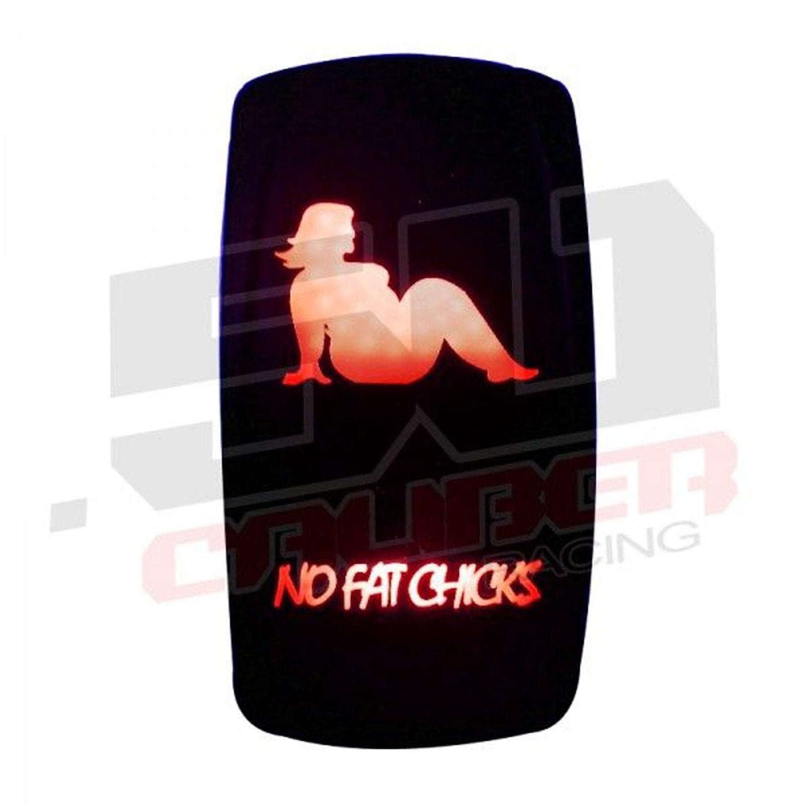 50 Caliber Racing "No Fat Chicks" Waterproof On/Off Rocker Switch