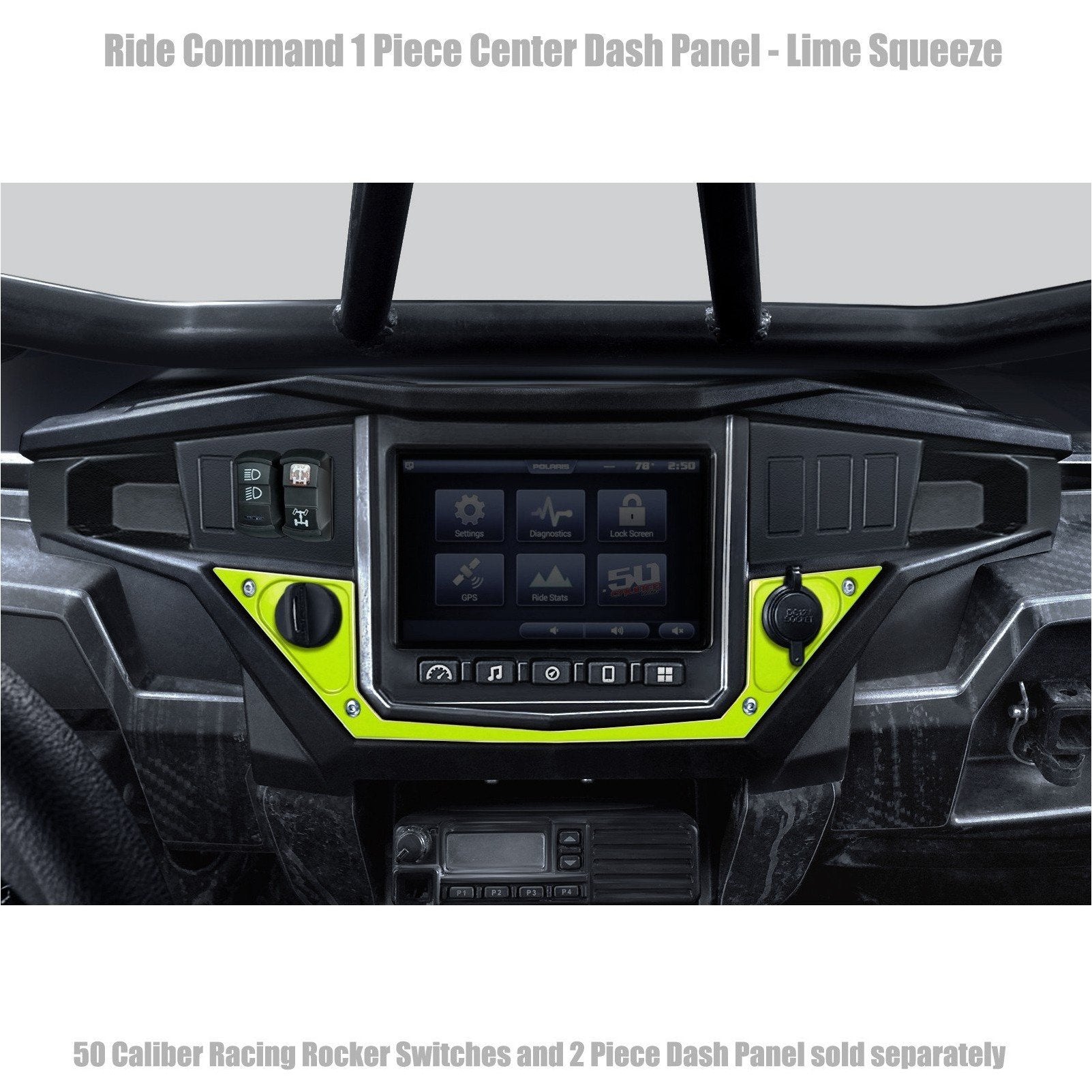 50 Caliber Racing Ride Command XP 1000 1 Piece Dash Panel