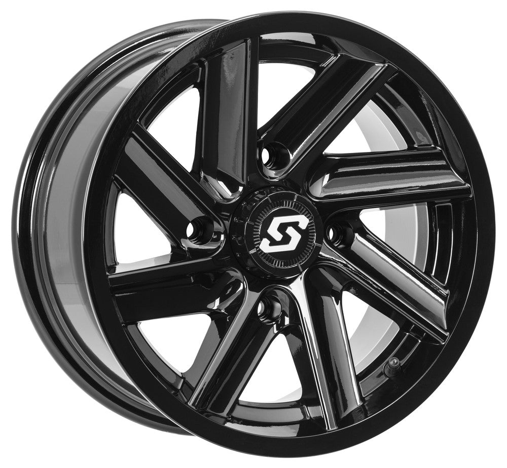 Sedona Chopper UTV Wheel In Gloss Black   on white background 