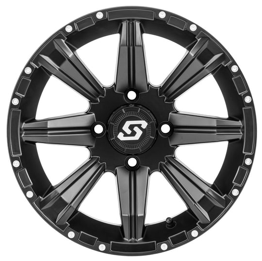 Sedona Sparx Non-Beadlock UTV Wheel In Black on white background 