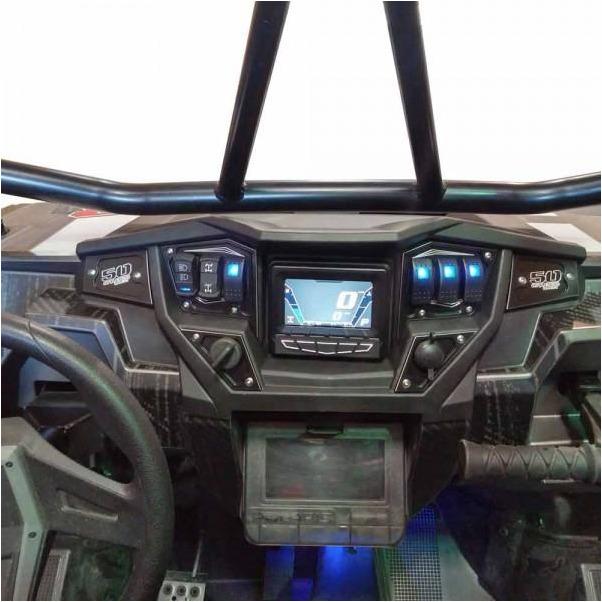 50 Caliber Racing RZR 6 Piece Dash Panel Digital GPS