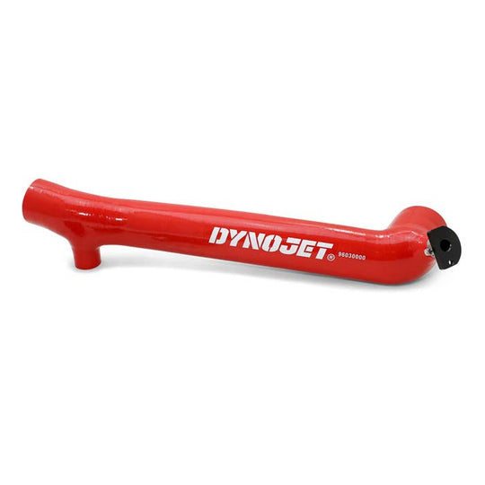 dynojet charge tube red in color for polaris pro xp xp turbo and turbo r on white background 