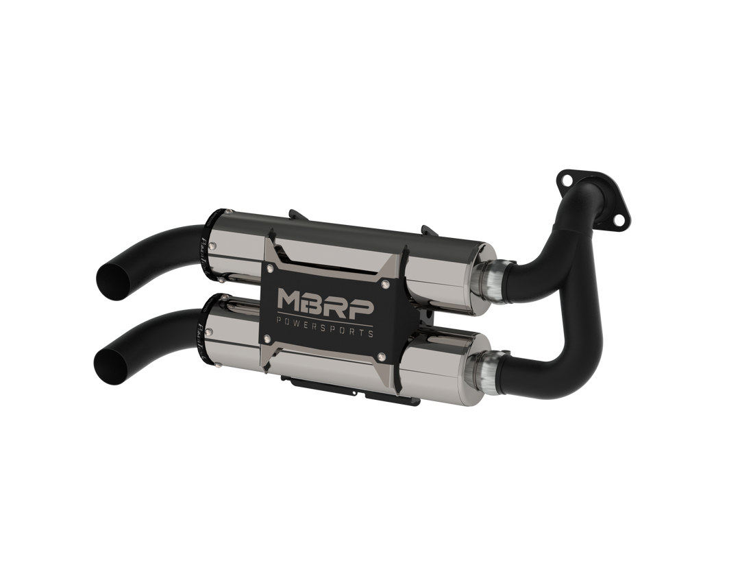 Stacked Dual Slip On Exhaust Pipe For 16-22 Polaris RZR S 1000 General 1000 Performance Series MBRP