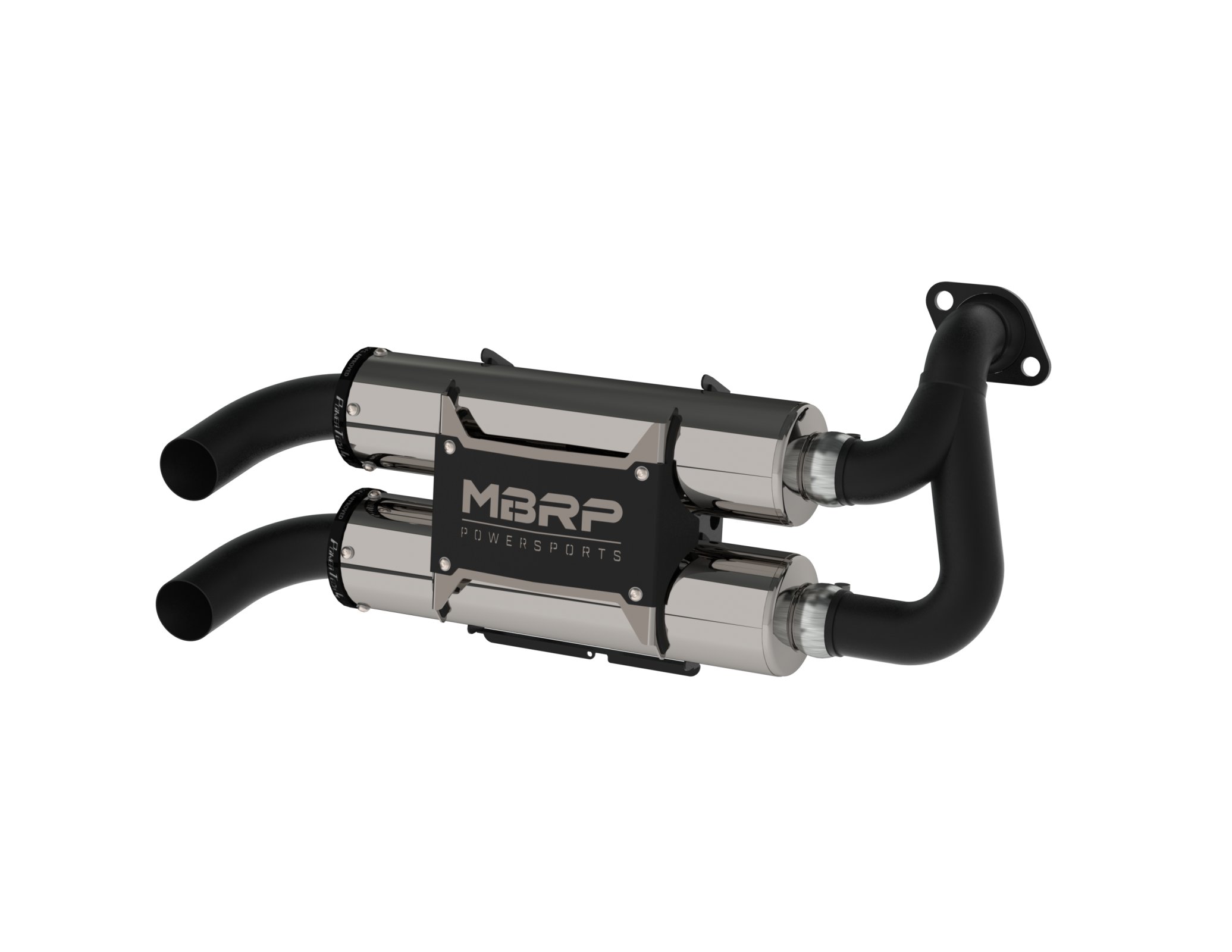 Stacked Dual Slip On Exhaust Pipe For 16-22 Polaris RZR S 1000 General 1000 Performance Series MBRP