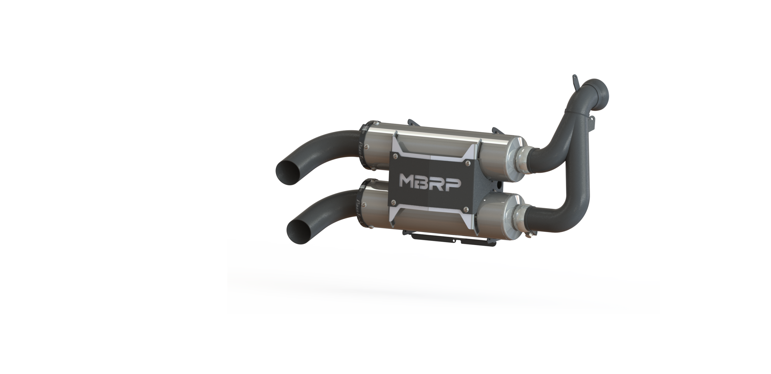 Stacked Dual Slip On Exhaust Pipe For 15-22 Polaris RZR 900 Performance Series MBRP