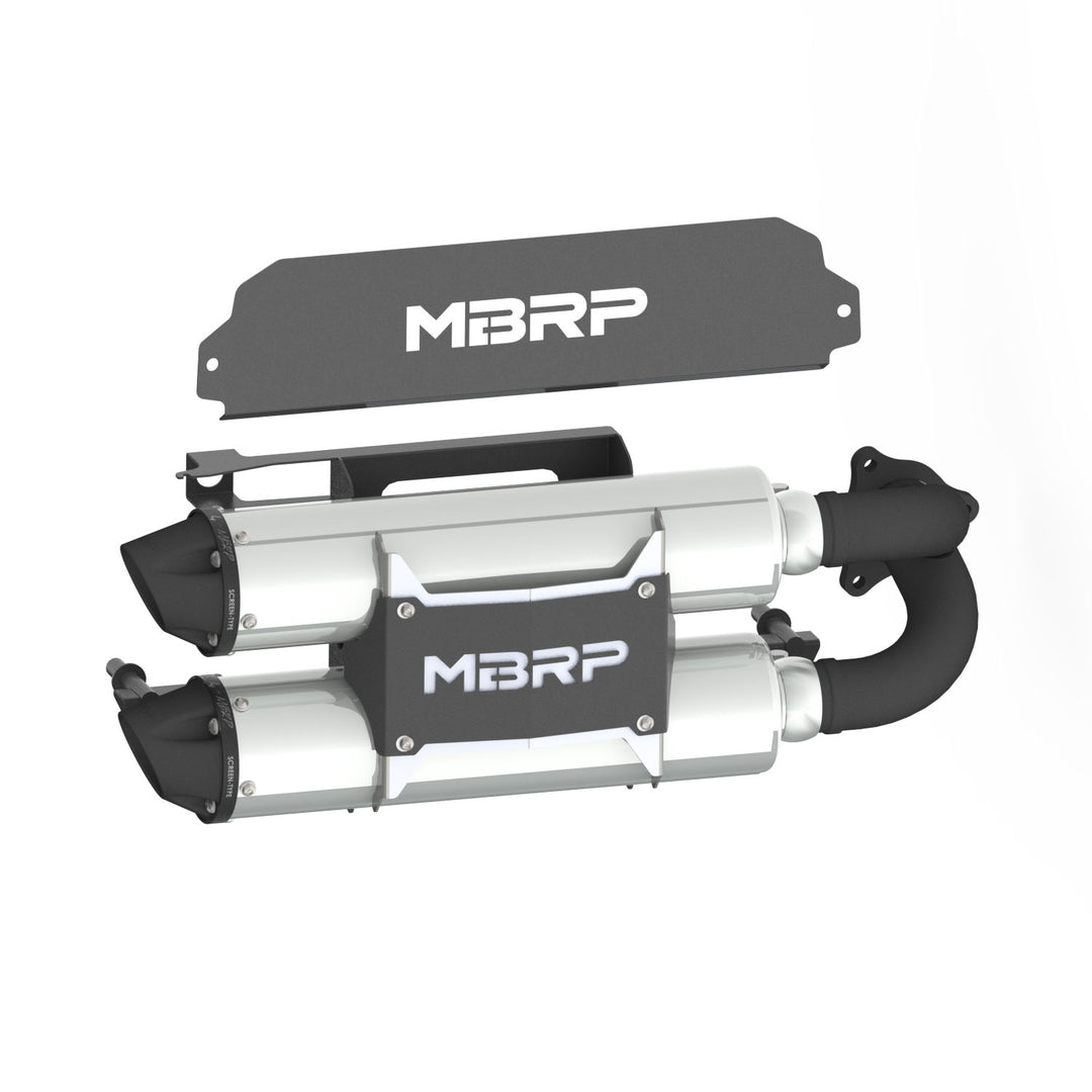 Stacked Dual Slip On Exhaust Pipe For 20- 24 Polaris RZR Pro XP Turbo Performance Series MBRP