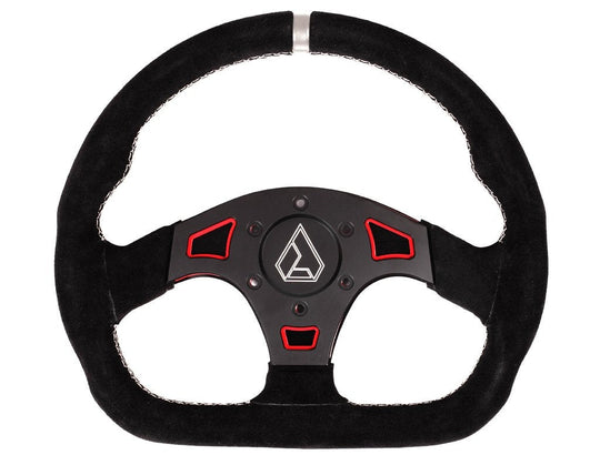 Assault Industries Suede Ballistic "D" Steering Wheel (Universal) - Revolution Off-Road