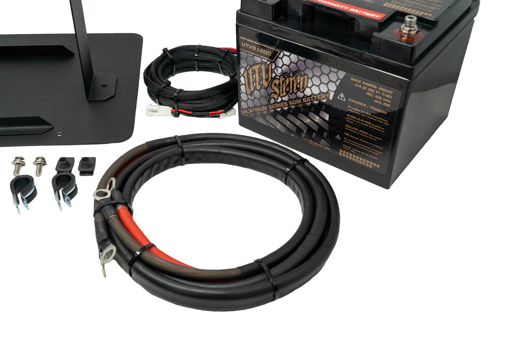 UTV Stereo 2nd Battery Kit Can-Am Defender