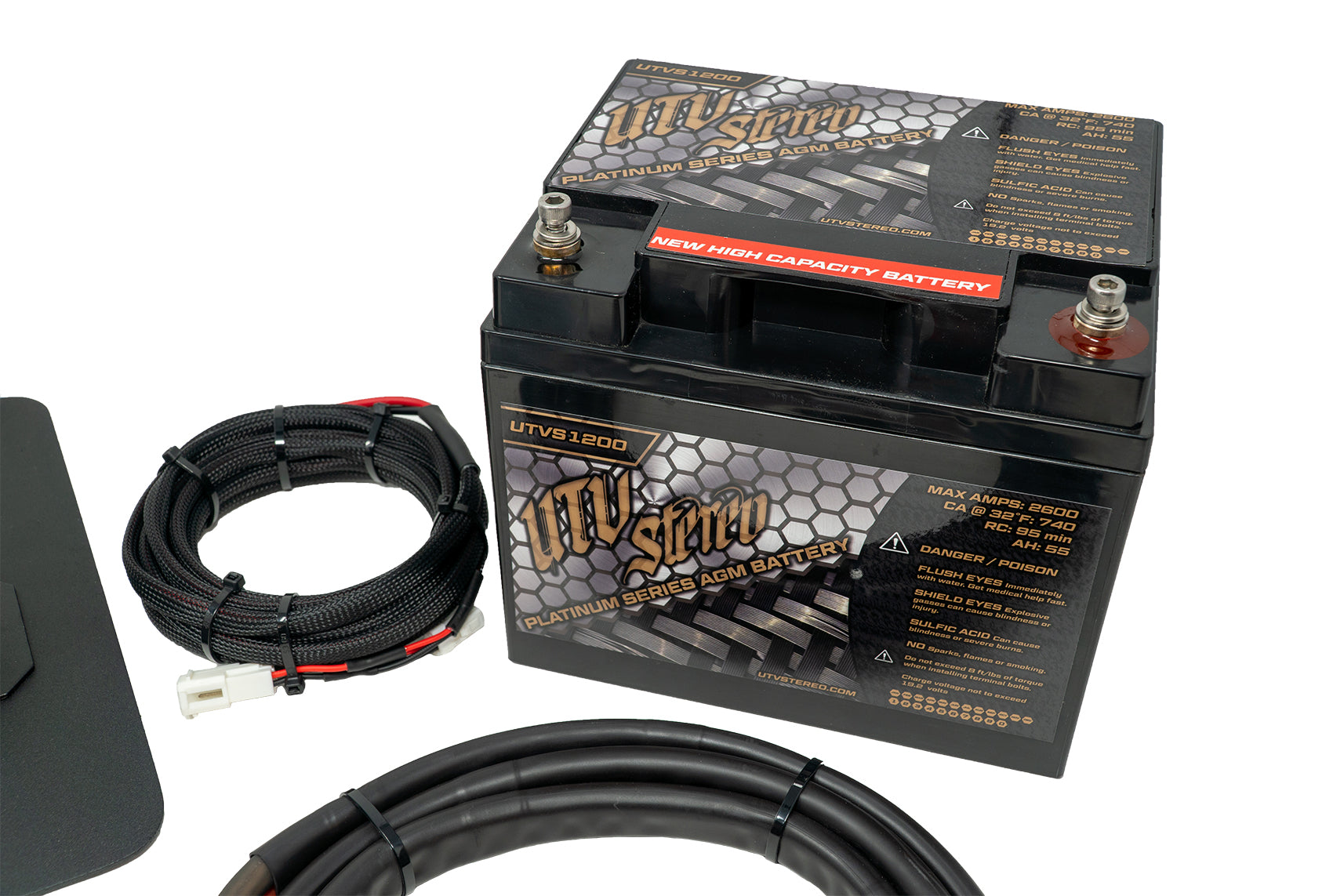 UTV Stereo 2nd Battery Kit Can-Am Defender