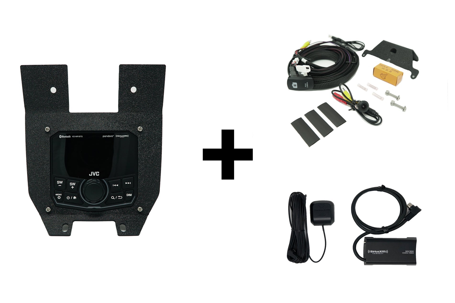 UTV Stereo JVC Lower Head Unit Mount | CanAm X3