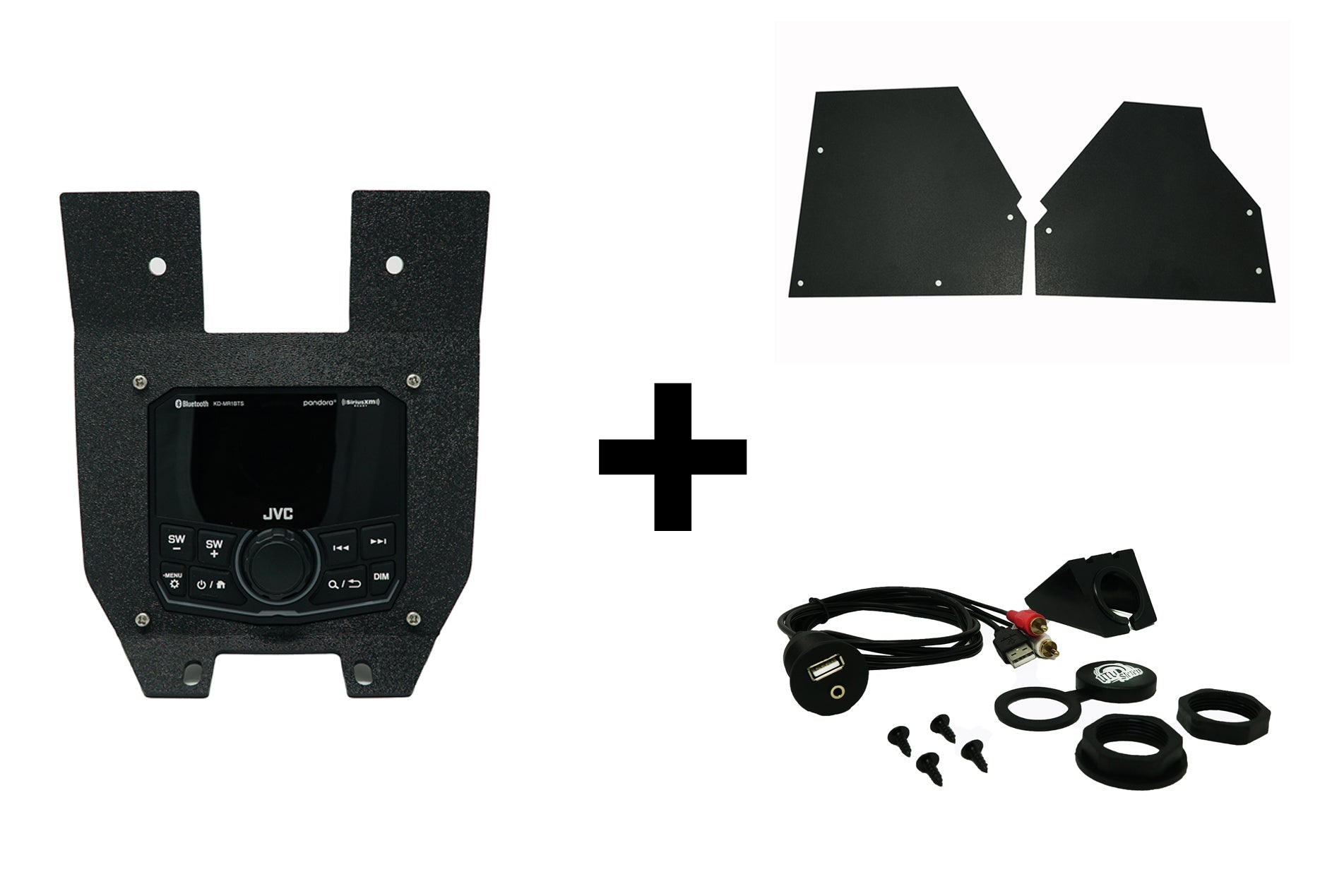 UTV Stereo JVC Lower Head Unit Mount | CanAm X3