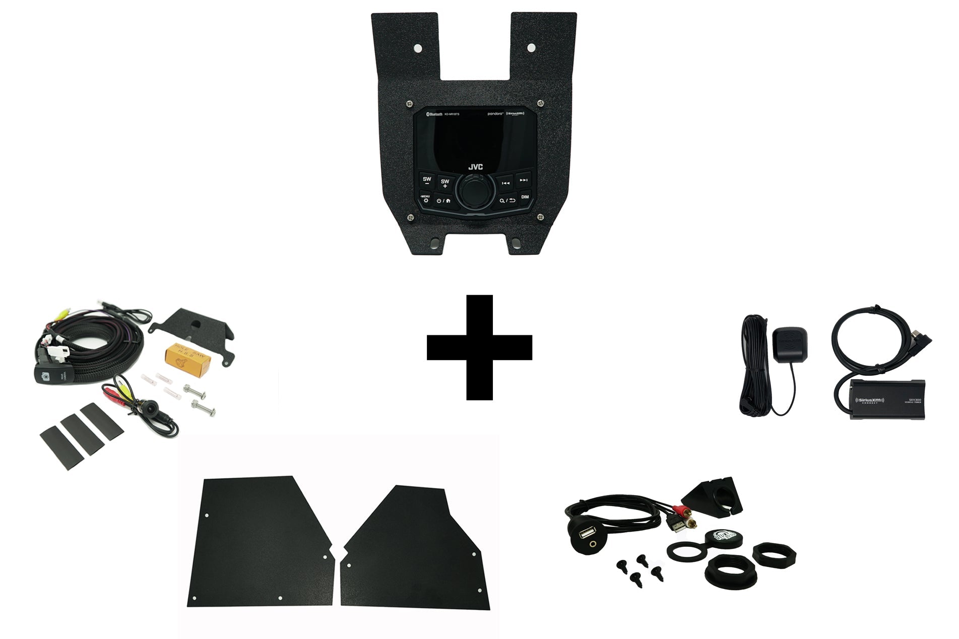 UTV Stereo JVC Lower Head Unit Mount | CanAm X3