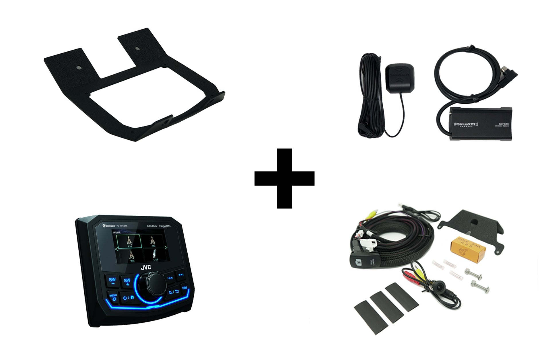 UTV Stereo JVC Lower Head Unit Mount | CanAm X3